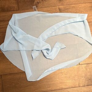 Light Blue Sheer Scarf